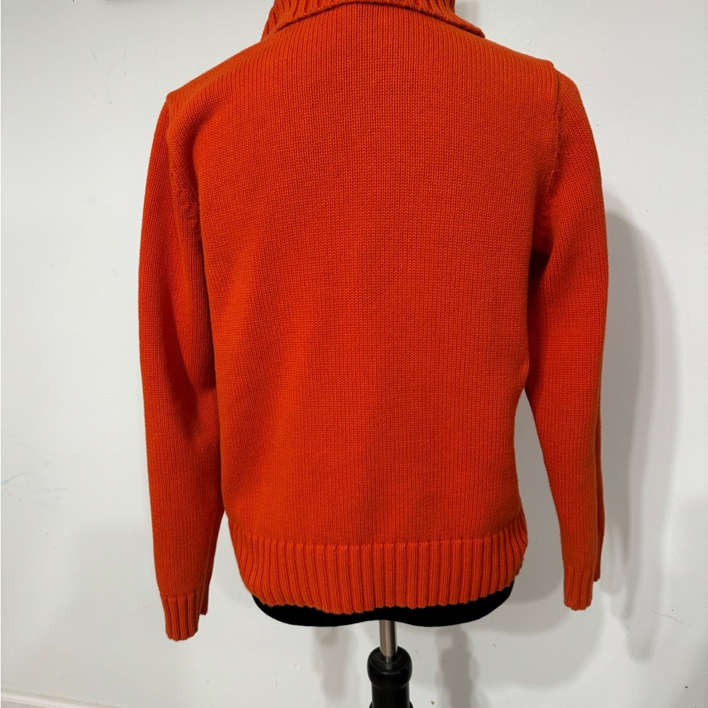 Lauren Ralph Lauren women’s large orange sweater - Picture 3 of 14